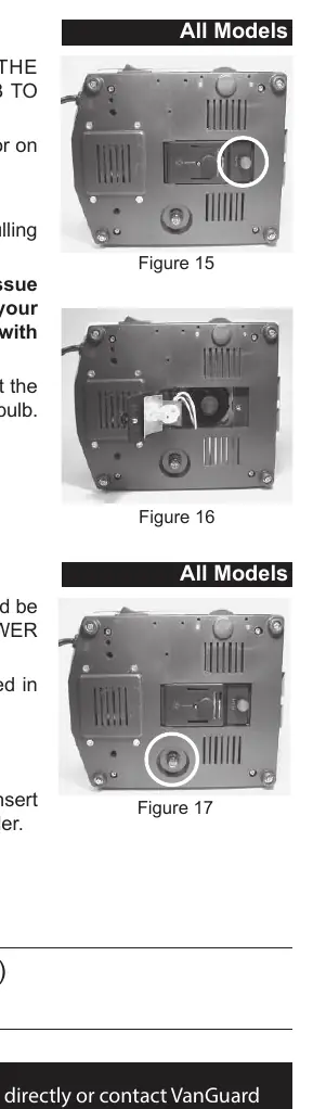 Bulb and fuse access locations