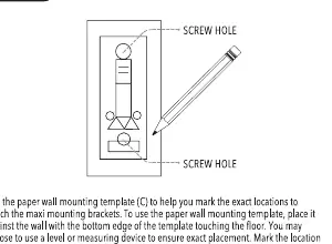 Step 4: Using the mounting template