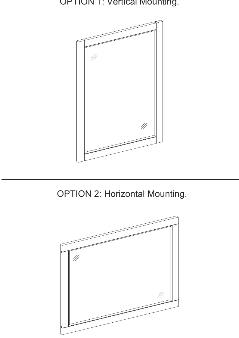 Vertical and Horizontal mounting options