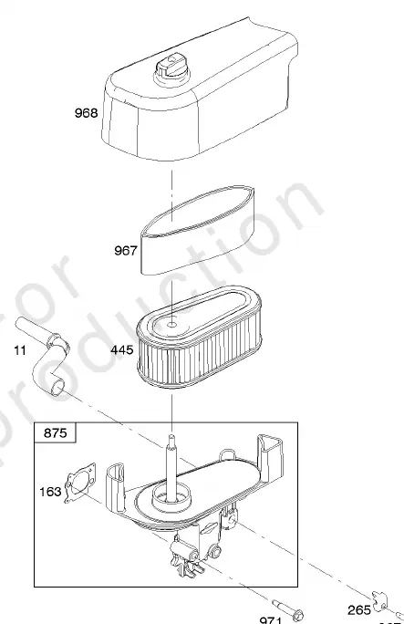 Air Cleaner assembly diagram