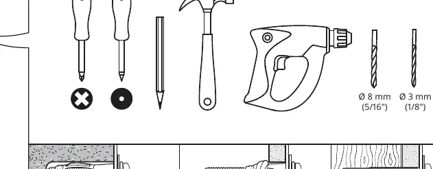Tools required for assembly