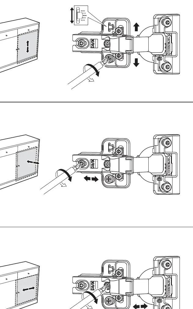 Door hinge adjustment