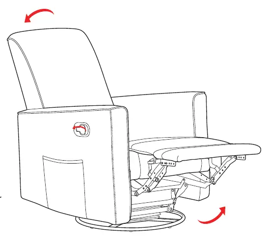 Using the recline lever