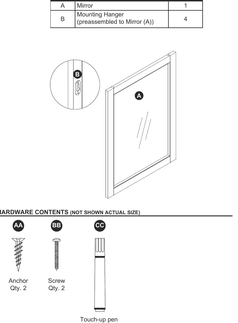 Package and hardware contents