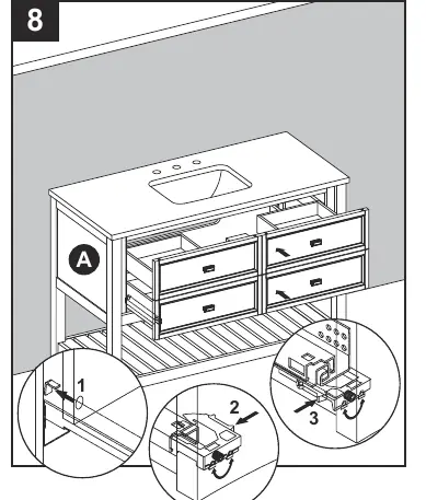 Reinstalling the drawers