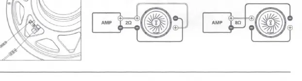 Wiring diagram for amplifier connection