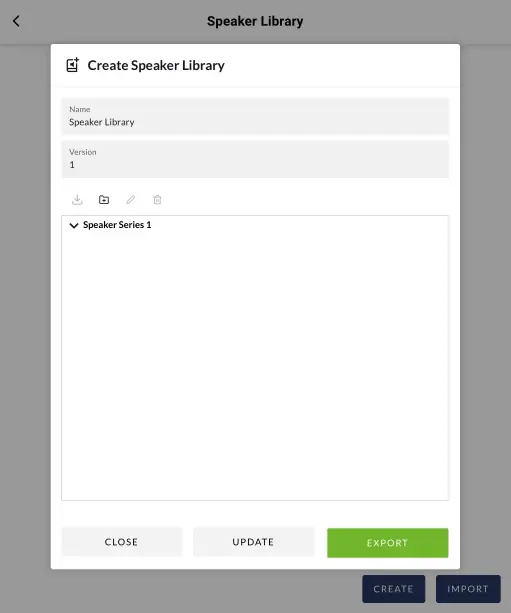 Speaker Library Creation and Management