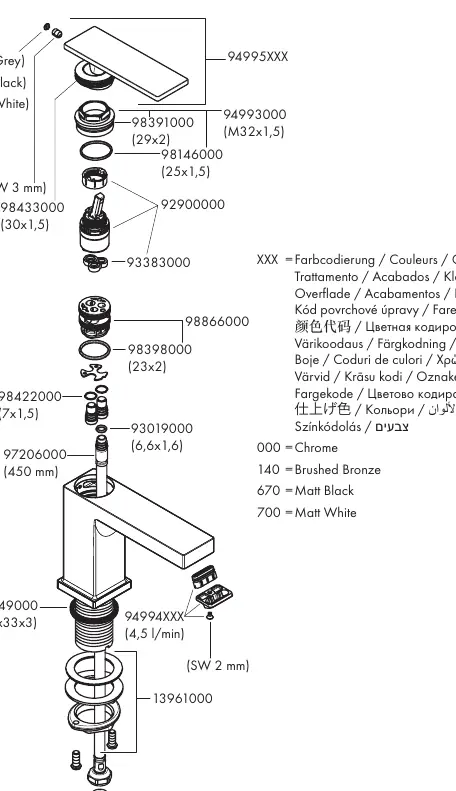 Parts diagram for Tecturis E 80