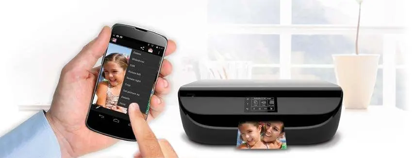 Printing from a mobile device.