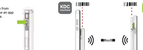 Correct orientation for scanning UHF tags vs barcodes