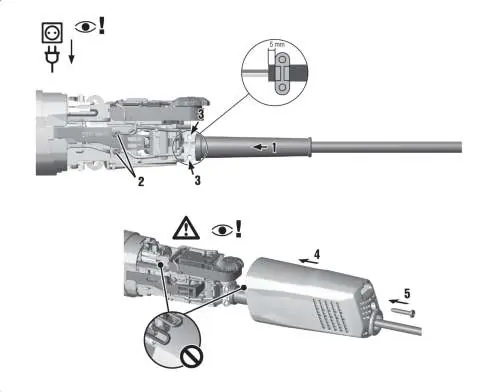 Replacing the supply cord