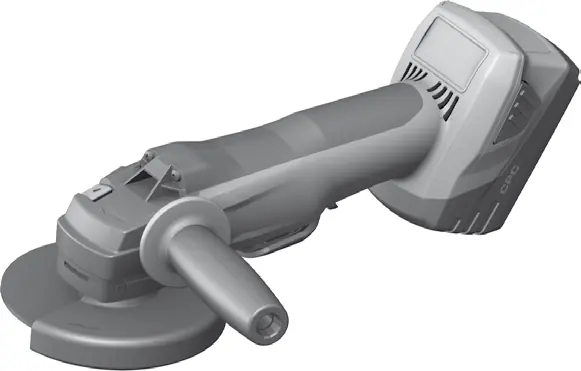 Overview of the Hilti AG 125-A22 angle grinder.