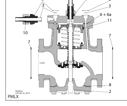 PMLX valve exploded diagram