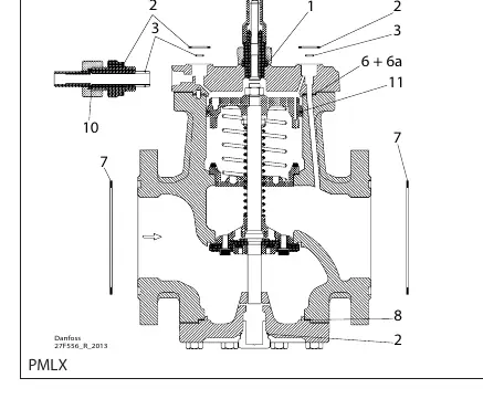 PMLX valve exploded view diagram
