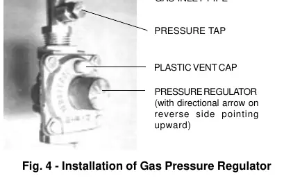 Installation of Gas Pressure Regulator