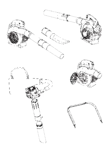 Overview of the Husqvarna 125B/125BVX components and assembly