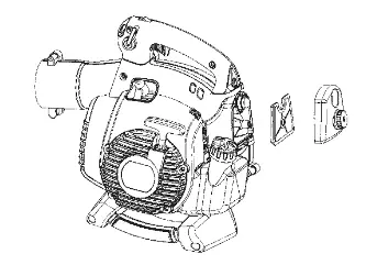 Remove the air filter cover and filter element.