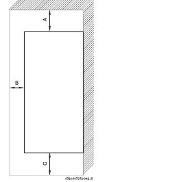 Minimum clearances for installation