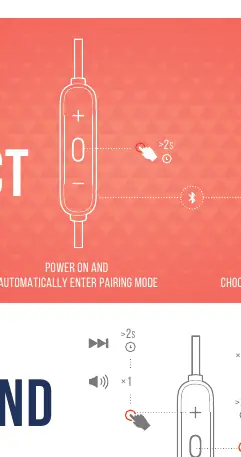 Power on and pairing mode