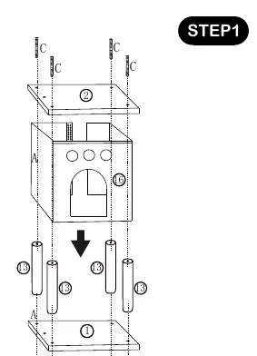 Step 1: Base and house assembly