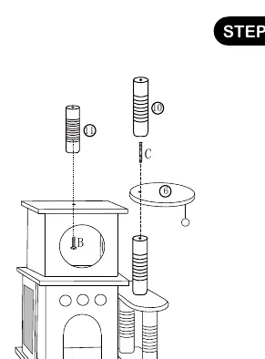 Step 3: Upper post installation