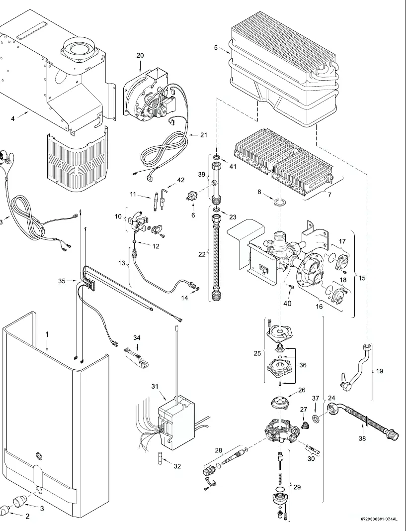 Interior components diagram