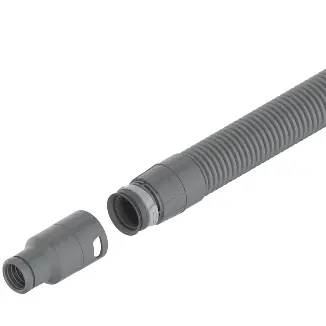 Prepare the dust extraction hose and adapter.