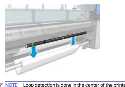 Placing the tension bar into the substrate loop