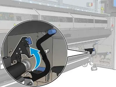 Unlocking the tension roller