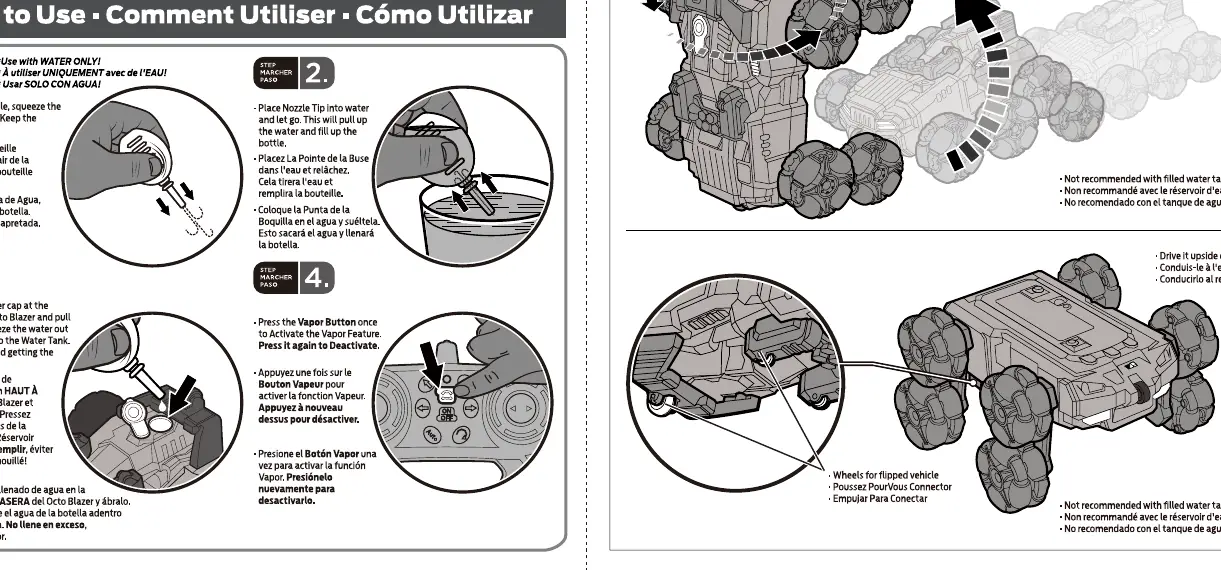 Vapor tank filling procedure