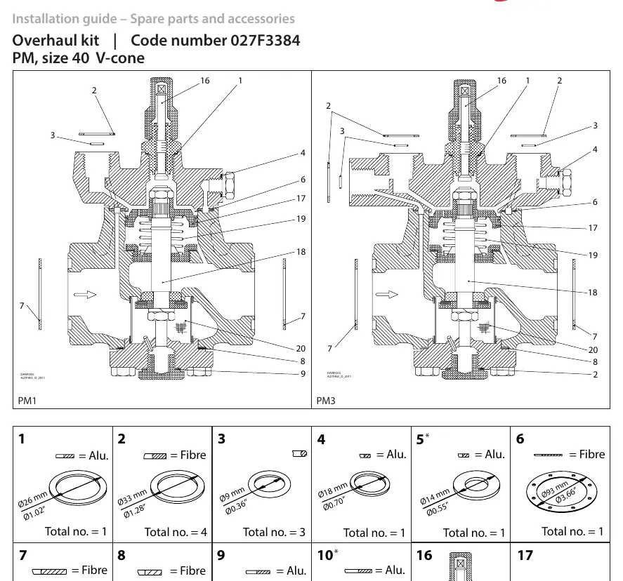 Installation diagram from the manual