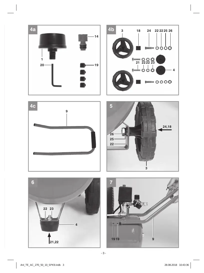 Wheel assembly (Fig 5)