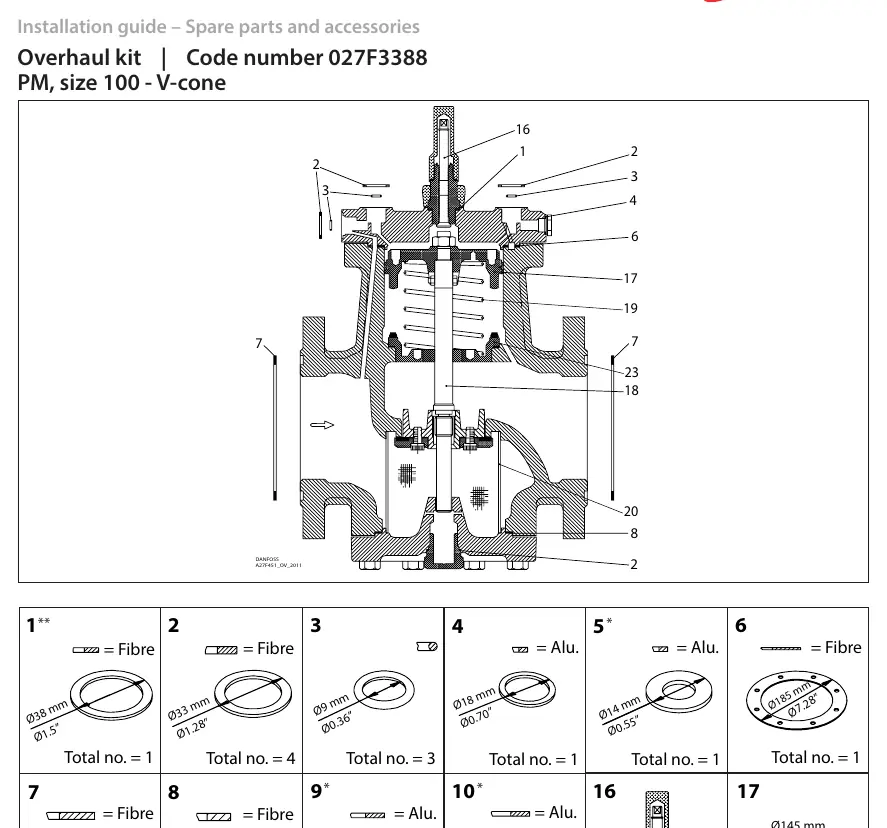 Installation diagram from the manual