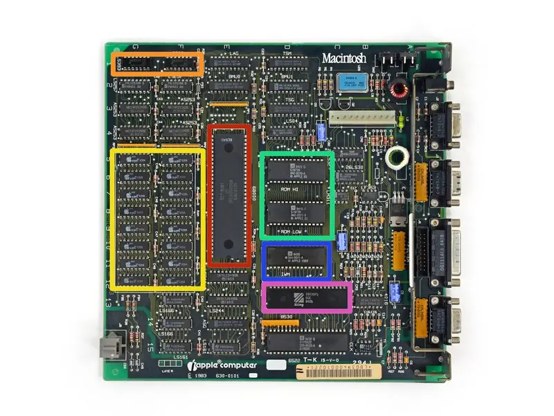 Macintosh 128K logic board