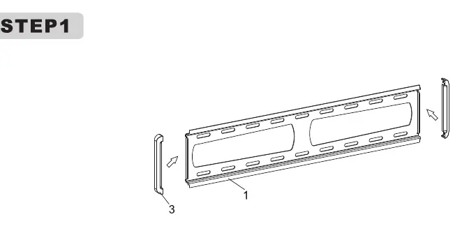 Attaching mounting brackets to the back of the TV.