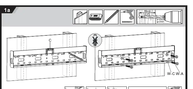 Wall plate installation steps for solid and stud walls.