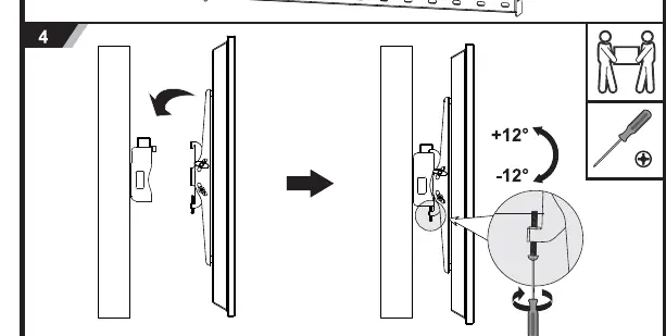 Adjusting the tilt angle.
