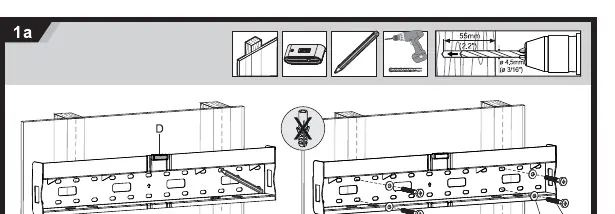 Installation procedure for wood stud walls.