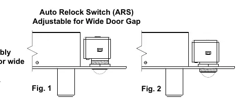 Auto Relock Switch (ARS) adjustment