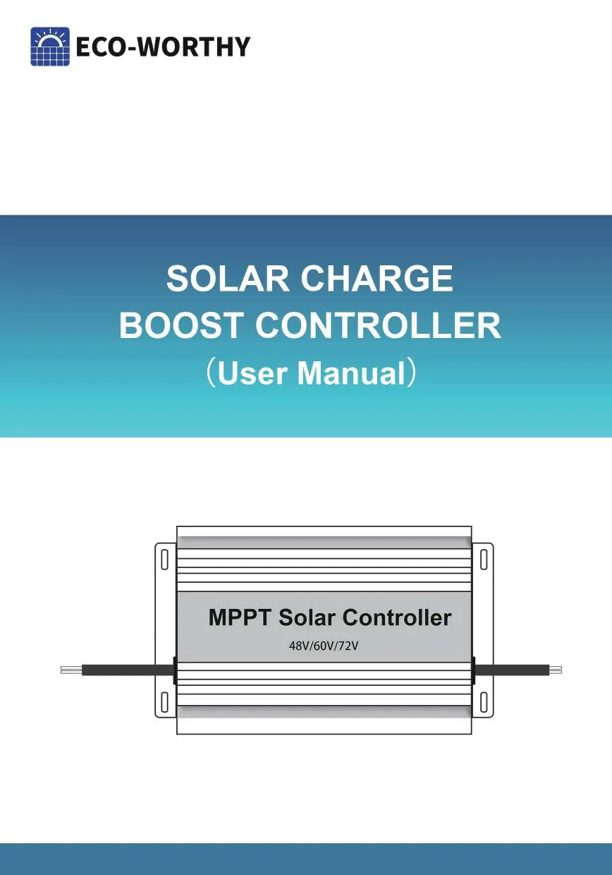 Eco Worthy Solar Charge Boost Controller unit.