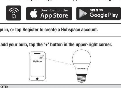Hubspace app setup steps