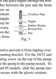 Water overflow assembly (Fig 3)