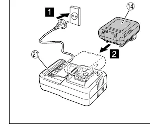 Charging the battery (Fig. 3)