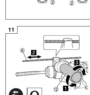 Adjusting drilling depth (Fig. 11)