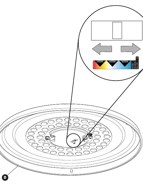 CCT color temperature switch