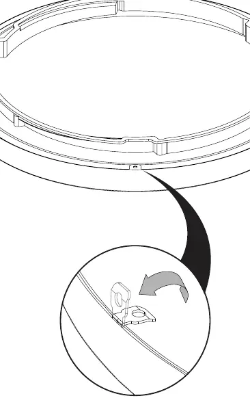 Installing the interchangeable color trim.