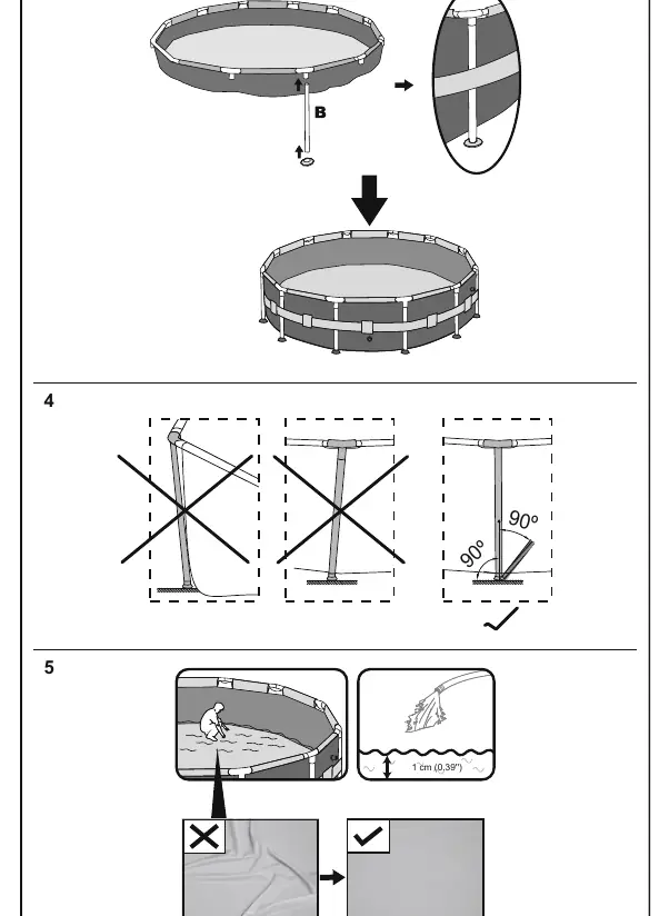 Assembly steps 3, 4, and 5