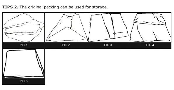 Folding instructions