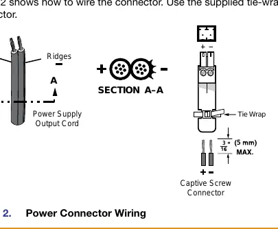 Power connector wiring diagram