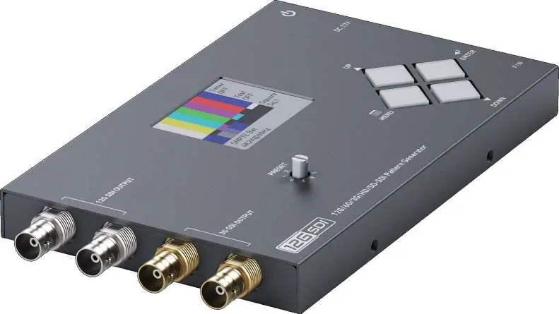 Overview of the PRO-SDIGen device ports and controls.